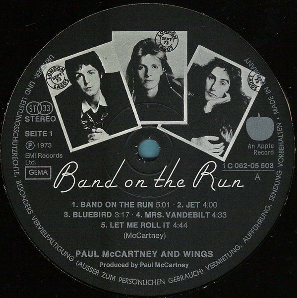 Wings - Band On The Run (LP, Album) - De Platen Aap – Vinylwinkel in Brielle & online webshop voor muziekliefhebbers