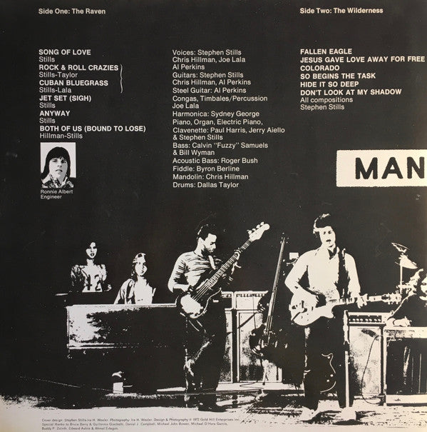 Manassas - Stephen Stills, Chris Hillman, Dallas Taylor, Paul Harris , Calvin "Fuzzy" Samuels, Al Perkins, Joe Lala - Manassas (2xLP, Album, RE) - De Platen Aap – Vinylwinkel in Brielle & online webshop voor muziekliefhebbers