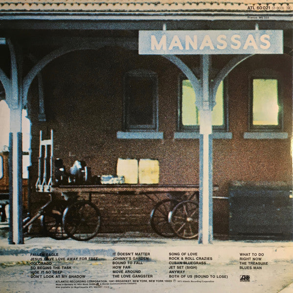 Manassas - Stephen Stills, Chris Hillman, Dallas Taylor, Paul Harris , Calvin "Fuzzy" Samuels, Al Perkins, Joe Lala - Manassas (2xLP, Album, RE) - De Platen Aap – Vinylwinkel in Brielle & online webshop voor muziekliefhebbers