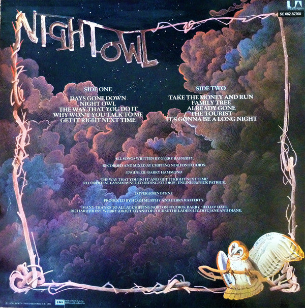 Gerry Rafferty : Night Owl (LP, Album)