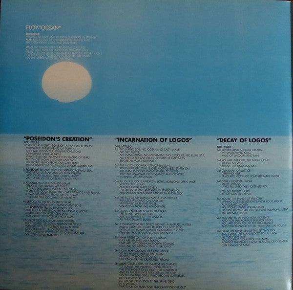 Eloy : Ocean (LP, Album, RE, Gat)