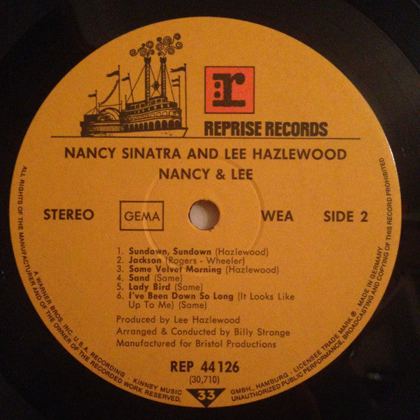 Nancy Sinatra & Lee Hazlewood : Nancy & Lee (LP, Album)