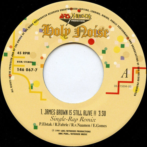 Holy Noise Featuring The Global Insert Project - James Brown Is Still Alive !! (7") - De Platen Aap – Vinylwinkel in Brielle & online webshop voor muziekliefhebbers