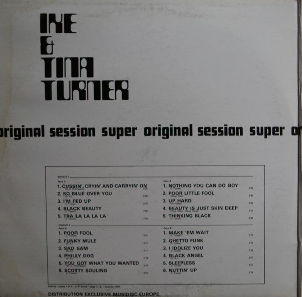 Ike & Tina Turner : Super Original Session (2xLP, Album, Comp)