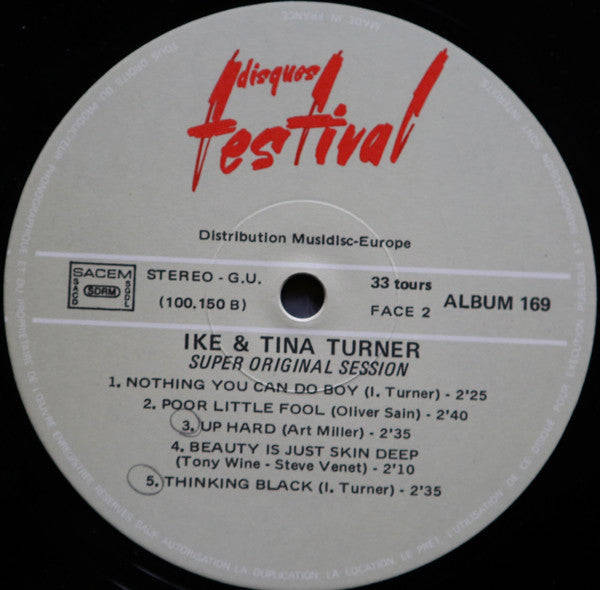 Ike & Tina Turner : Super Original Session (2xLP, Album, Comp)