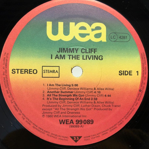 Jimmy Cliff : I Am The Living (LP, Album)