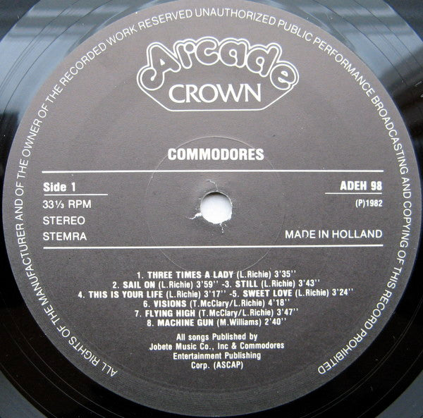 Commodores : The Best Of Commodores (LP, Comp, Gat)