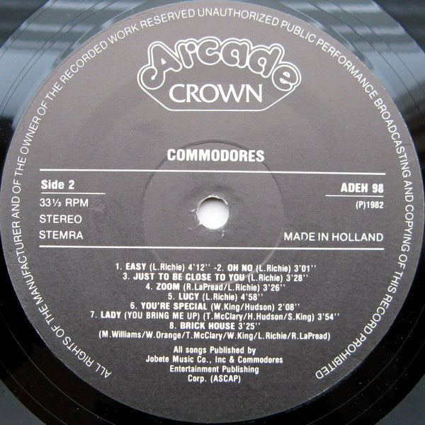 Commodores : The Best Of Commodores (LP, Comp, Gat)