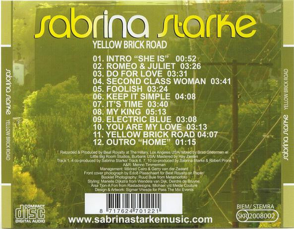 Sabrina Starke - Yellow Brick Road (CD, Album) - De Platen Aap – Vinylwinkel in Brielle & online webshop voor muziekliefhebbers
