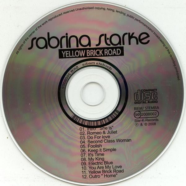 Sabrina Starke - Yellow Brick Road (CD, Album) - De Platen Aap – Vinylwinkel in Brielle & online webshop voor muziekliefhebbers