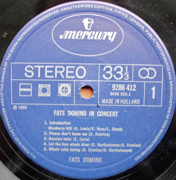 Fats Domino : In Concert! (2xLP, RE)
