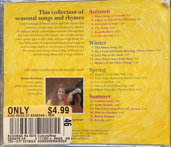 Rachel Buchman : Sing A Song Of Seasons (CD, Album)