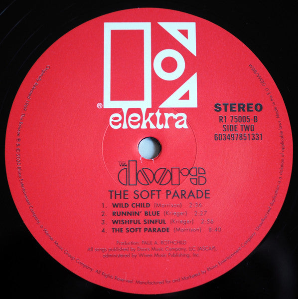 The Doors - The Soft Parade (LP, Album, RE, RM, Gat) - De Platen Aap – Vinylwinkel in Brielle & online webshop voor muziekliefhebbers