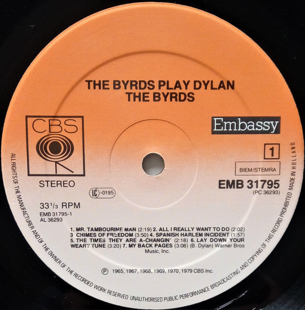 The Byrds : The Byrds Play Dylan (LP, Comp)