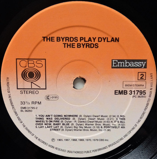 The Byrds : The Byrds Play Dylan (LP, Comp)