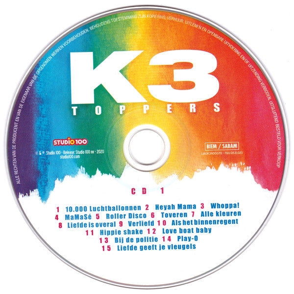 K3 : Toppers (2xCD, Comp)