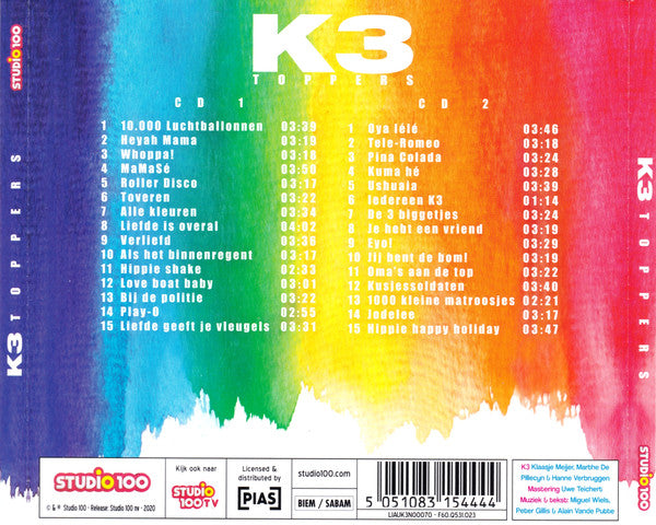 K3 : Toppers (2xCD, Comp)
