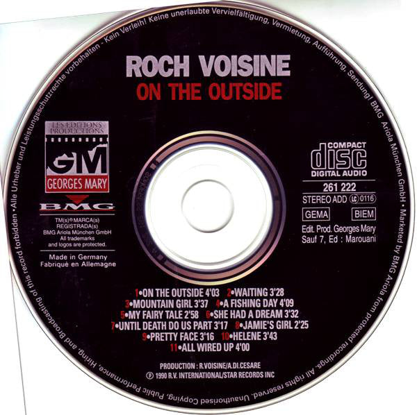 Roch Voisine - On The Outside (CD, Album) - De Platen Aap – Vinylwinkel in Brielle & online webshop voor muziekliefhebbers