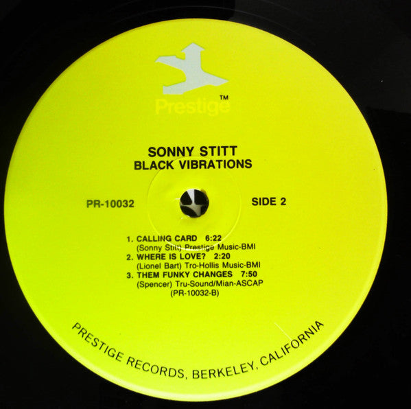 Sonny Stitt : Black Vibrations (LP, Album, RE, RM, Jap)