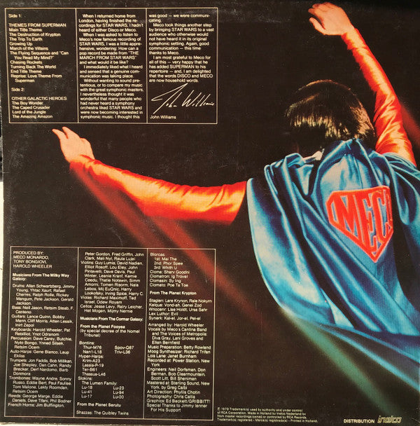 Meco* : Superman And Other Galactic Heroes (LP, Album)