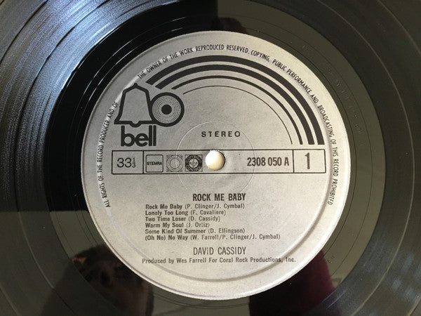 David Cassidy : Rock Me Baby (LP, Album)