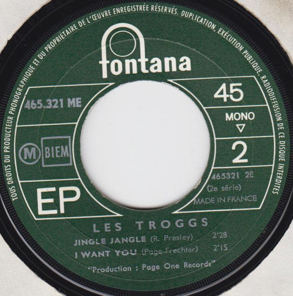 Les Troggs* : With A Girl Like You (7", EP, Mono)