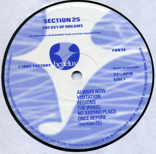 Section Twenty Five* : The Key Of Dreams (LP, Album)