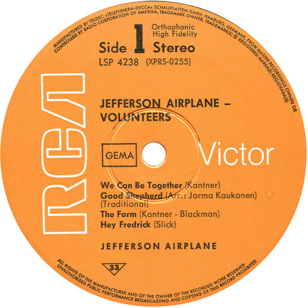 Jefferson Airplane : Volunteers (LP, Album)