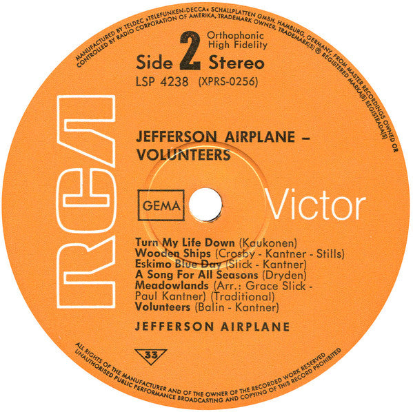 Jefferson Airplane : Volunteers (LP, Album)