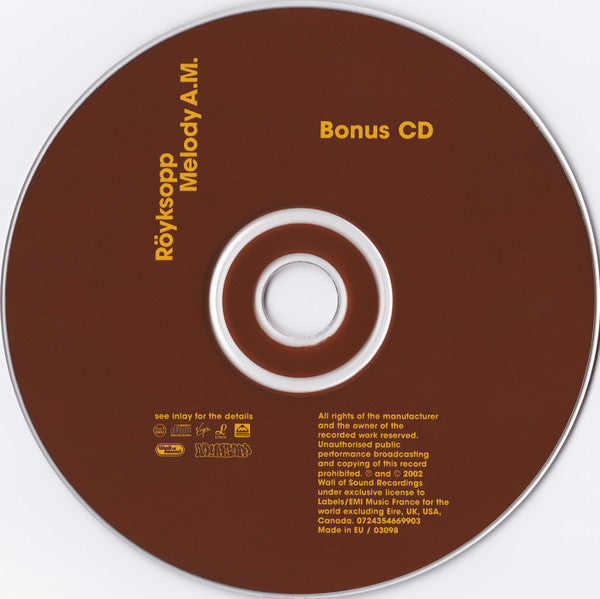 Röyksopp : Melody A.M. (CD, Album, RE + CD, Comp, Enh + Ltd)