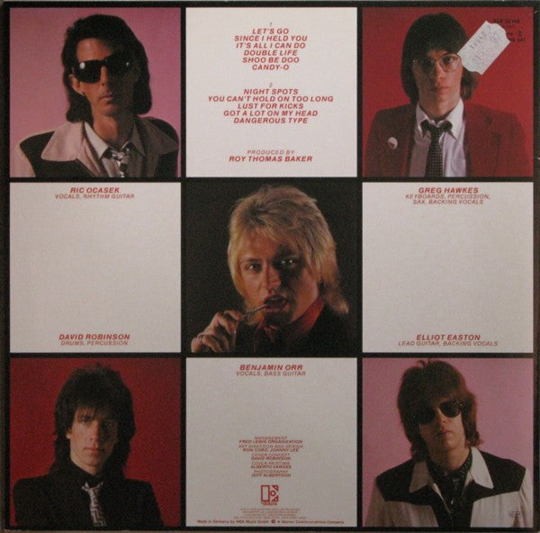 The Cars : Candy-O (LP, Album, RP)
