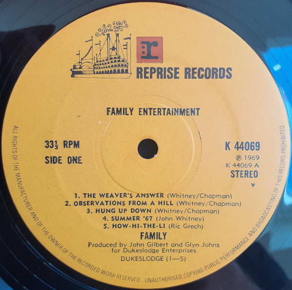 Family (6) : Family Entertainment (LP, Album, RE)