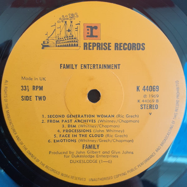 Family (6) : Family Entertainment (LP, Album, RE)