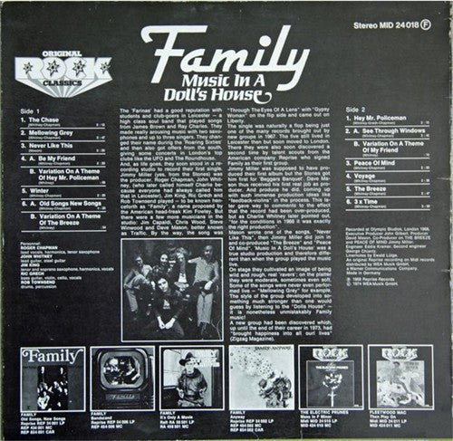Family (6) : Music In A Doll's House (LP, Album, RE)