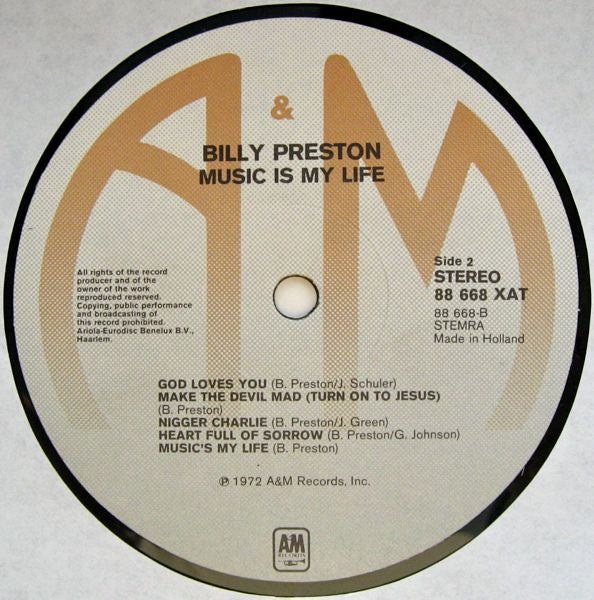 Billy Preston : Music Is My Life (LP,Album,Reissue)