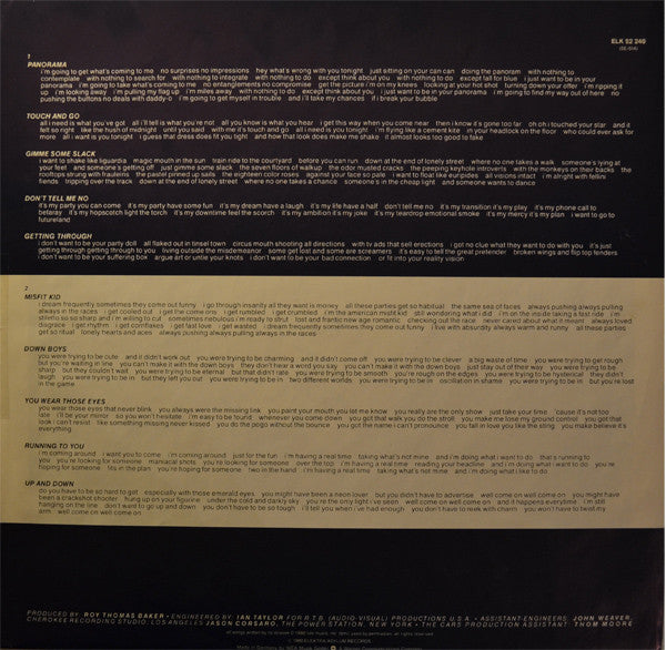 The Cars : Panorama (LP, Album)