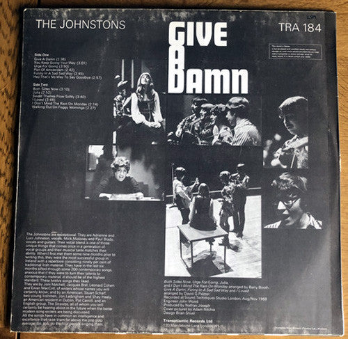 The Johnstons : Give A Damn (LP, RE)