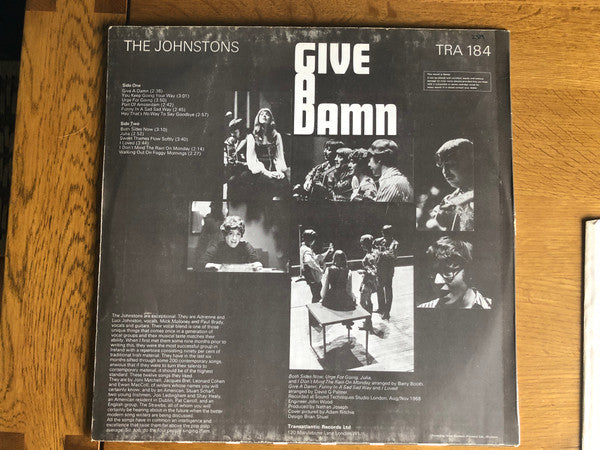 The Johnstons : Give A Damn (LP, RE)