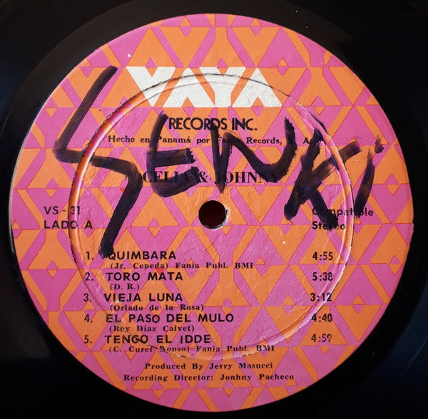 Celia Cruz & Johnny Pacheco : Celia & Johnny (LP, Album)