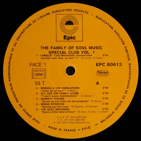 Various : The Family Of Soul Music (LP, Comp)
