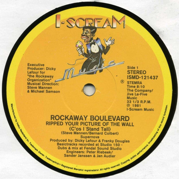 Rockaway Boulevard : Ripped Your Picture Of The Wall (I Stand Tall) (12",45 RPM)