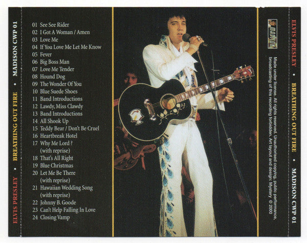 Elvis Presley - Breathing Out Fire (CD, Unofficial) - De Platen Aap – Vinylwinkel in Brielle & online webshop voor muziekliefhebbers