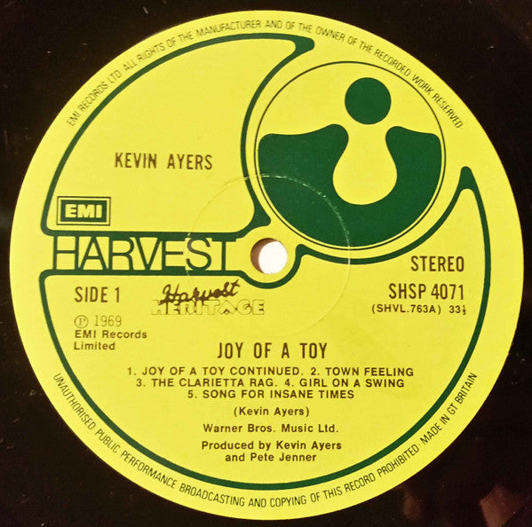 Kevin Ayers Featuring Mike Oldfield & David Bedford : The Joy Of A Toy / Shooting At The Moon... (2xLP, Album, Comp)