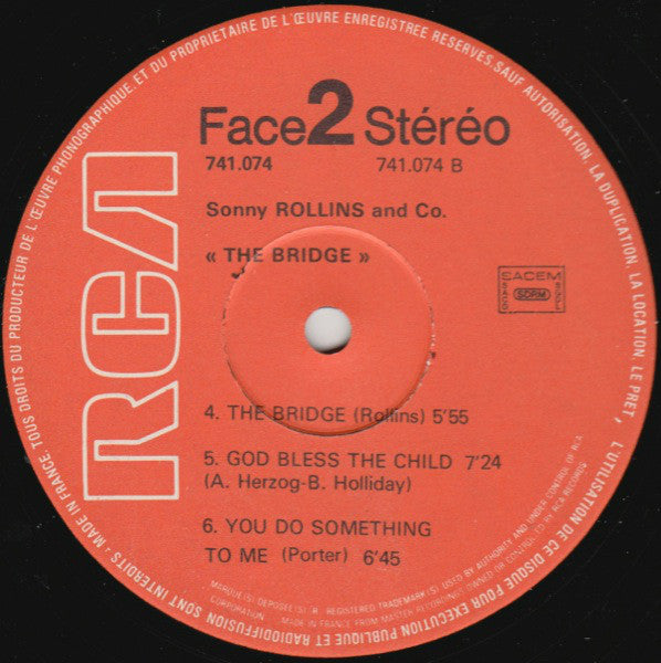 Sonny Rollins : Vol 1: "The Bridge" / Vol 2: With Coleman Hawkins "Sonny Meets Hawk!" (2xLP, Comp)