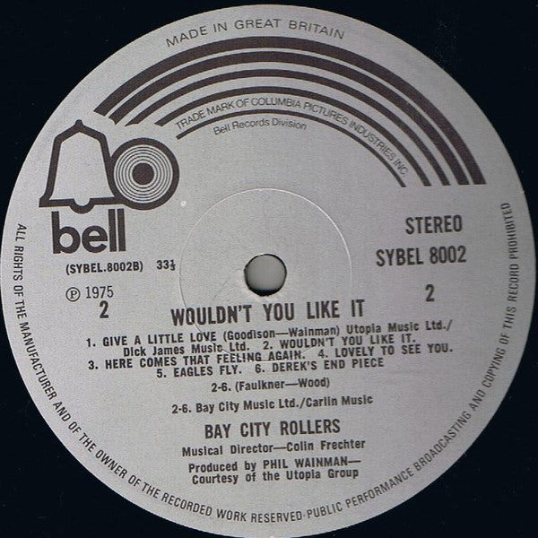 Bay City Rollers : Wouldn't You Like It? (LP, Album, Gat)
