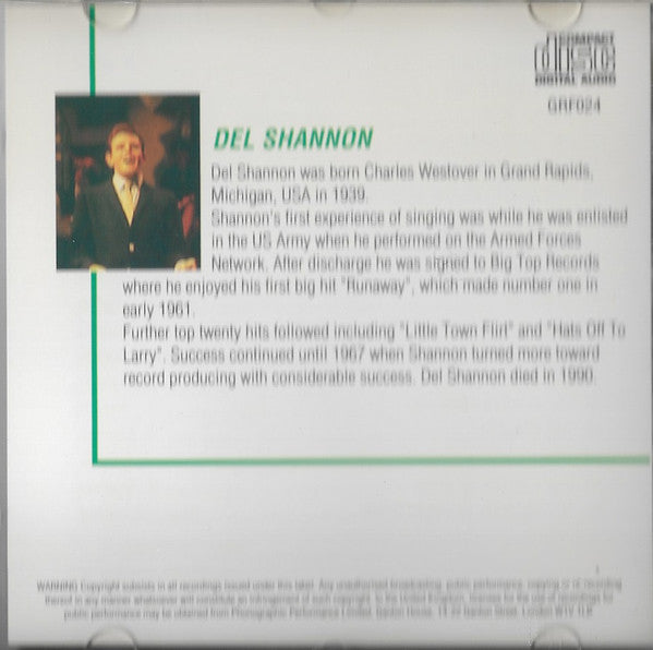 Del Shannon : All The Hits And More (CD, Comp, Red)