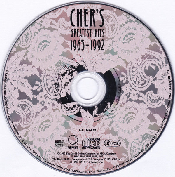 Cher - Cher's Greatest Hits 1965-1992 (CD, Comp, RP) - De Platen Aap – Vinylwinkel in Brielle & online webshop voor muziekliefhebbers