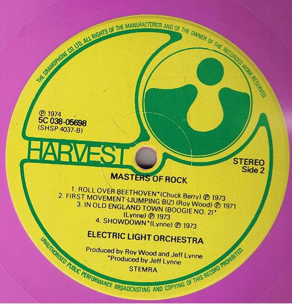 Electric Light Orchestra : Masters Of Rock - Electric Light Orchestra Showdown (LP, Comp, Pin)