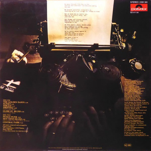 Chick Corea : Secret Agent (LP, Album)