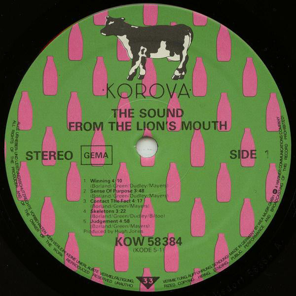 The Sound (2) : From The Lions Mouth (LP, Album, Gat)